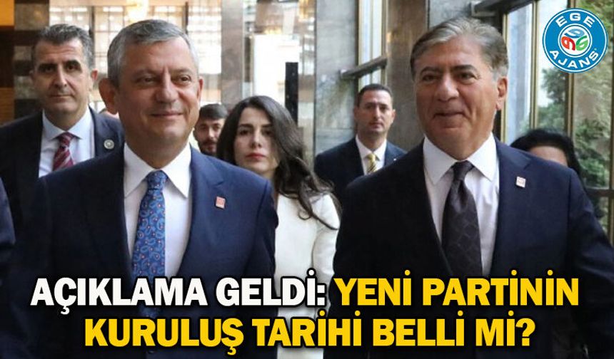 Açıklama geldi: Yeni partinin kuruluş tarihi belli mi?