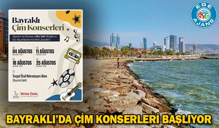 Bayraklı’da Çim Konserleri Başlıyor