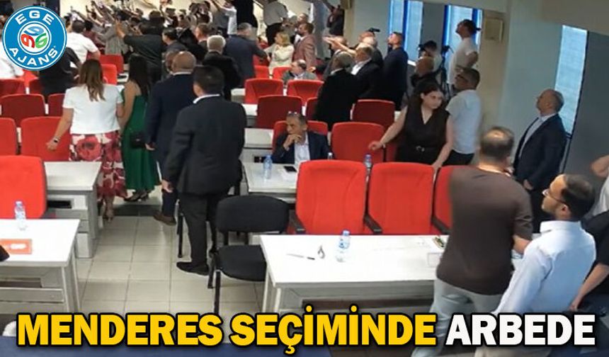 Menderes seçiminde arbede