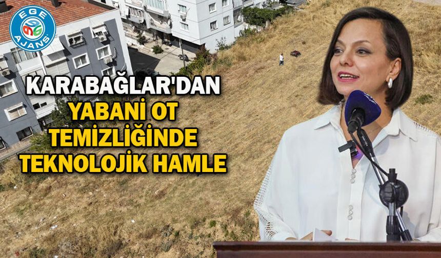 Karabağlar'dan yabani ot temizliğinde teknolojik hamle