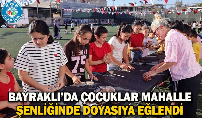 Bayraklı’da Çocuklar Mahalle Şenliğinde Doyasıya Eğlendi