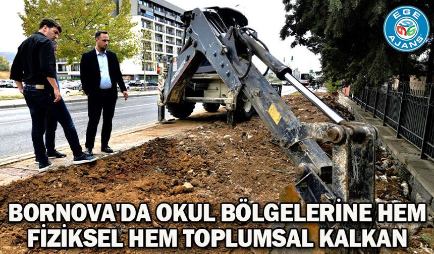 Bornova'da okul bölgelerine hem fiziksel hem toplumsal kalkan