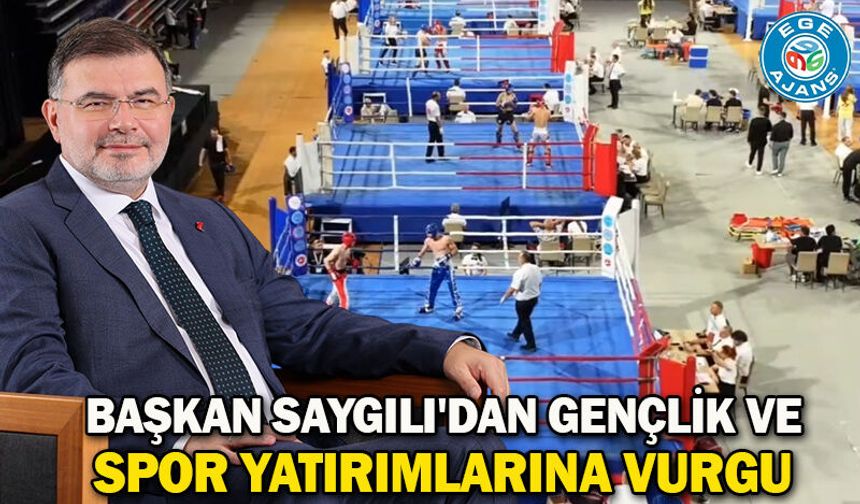 Başkan Saygılı'dan gençlik ve spor yatırımlarına vurgu!