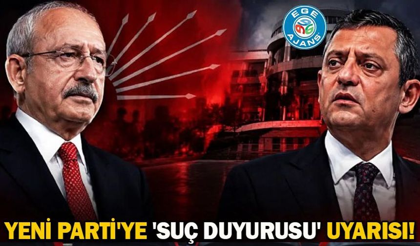 YENİ Parti'ye 'suç duyurusu' uyarısı!