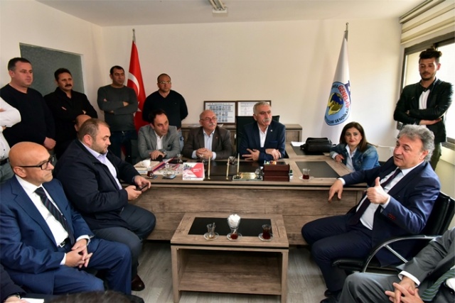 Başkan İduğ’un ilk ziyareti emek temsilcilerine
